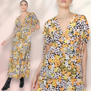 TED BAKER
Safiree floral print cotton blend midi dress Size 3